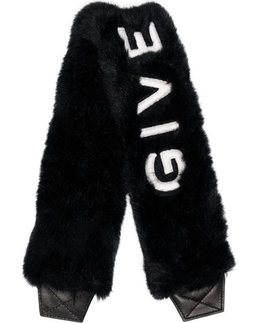 Givenchy Black Schulterriemen mit Faux Fur