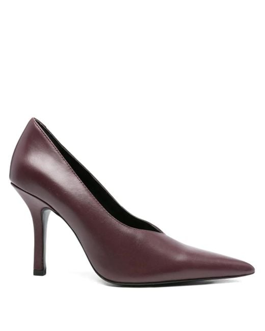Patrizia Pepe Purple 100Mm Pointed-Toe Stiletto Pumps