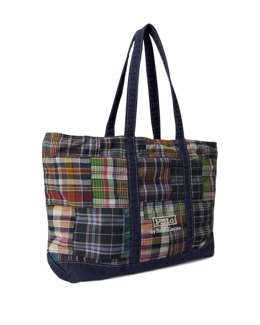 Polo Ralph Lauren Blue Patchwork Tote for men