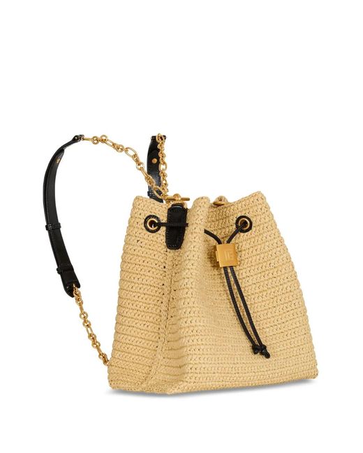 Balmain Natural Pulse Crochet And Leather Backpack