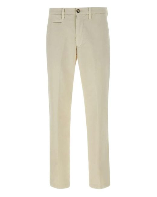Pantalones con bolsillos con ribete Re-hash de hombre de color Natural