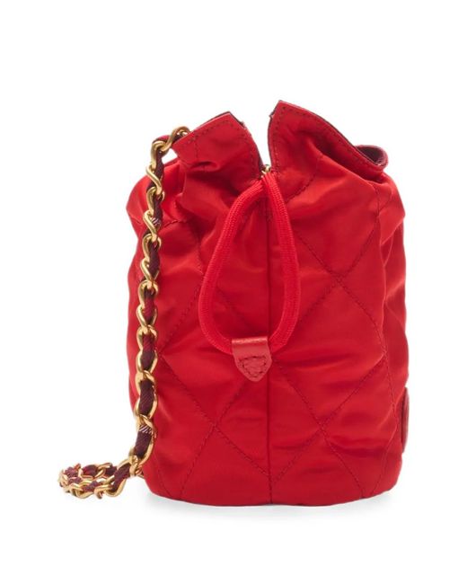 Borsa A Secchiello Horseshoe Con Catena di Burberry in Purple