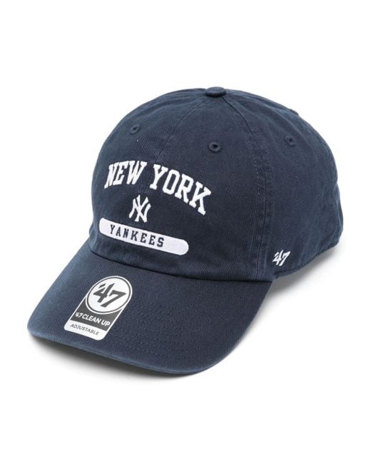 Sporty & Rich Blue X '47 And The New York Yankees Cotton Cap