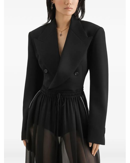 Dolce & Gabbana Black Double-Breasted Jacket