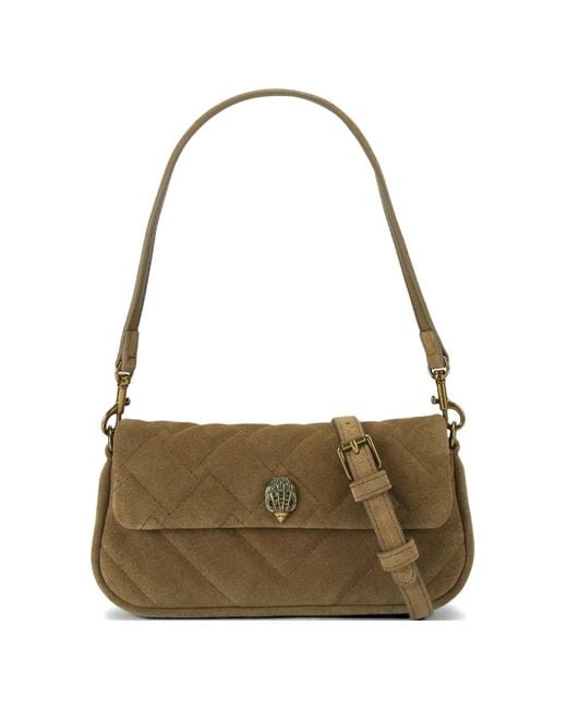 Kurt Geiger Metallic Pickle Eagle-Head Shoulder Bag