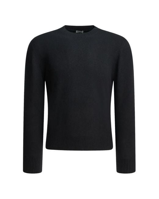 Altum Blue Stockinette-Stitch Crew-Neck Sweater for men