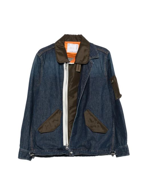 Sacai Blue Jackets for men