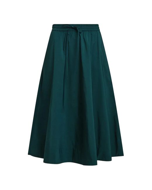 Essentiel Antwerp Green A-Line Midi Skirt