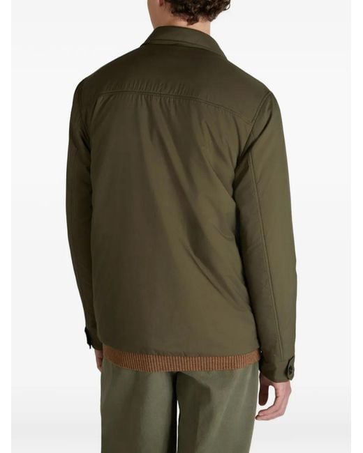 Slowear Green Padded Overshirt for men