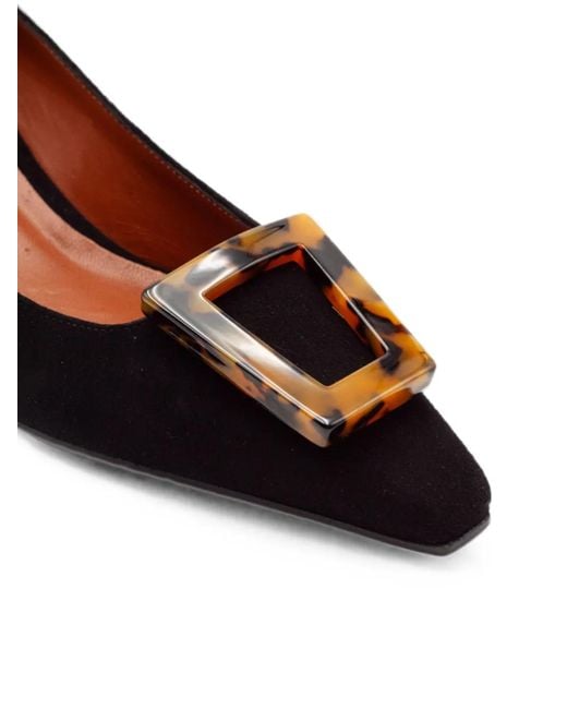 Festamilano Black Paola Suede Pumps
