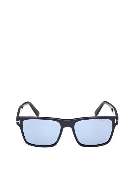 Tom Ford Blue Calder Square-Frame Sunglasses