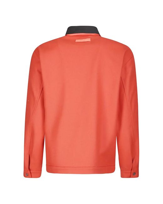GR10K Orange Button-Up Jacket for men