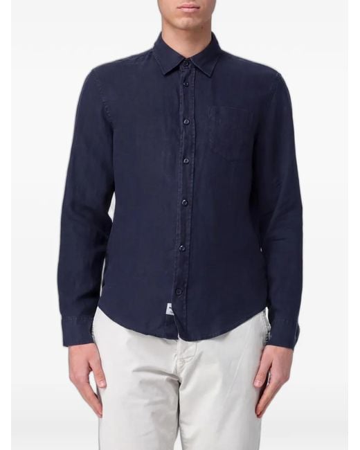 Blauer Blue Linen Shirt for men