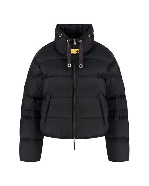 Parajumpers Black Killin Quilted Drawstring-Neck Jacket