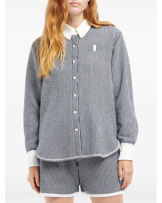 Barrie Blue Striped Shirt