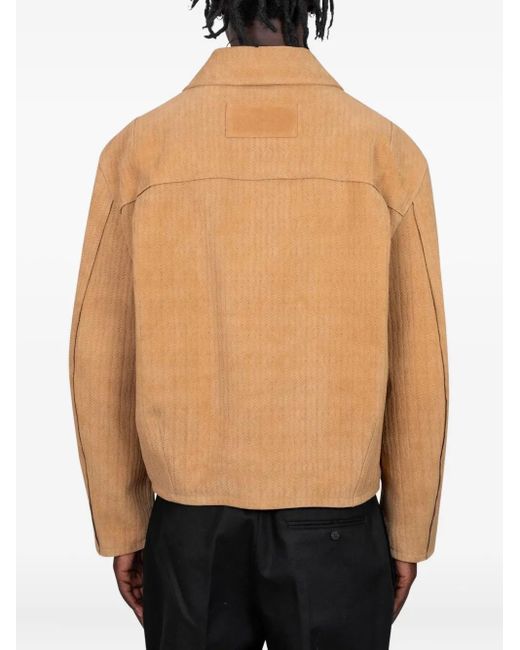 Jacquemus Black Basketry Herringbone Jacket for men