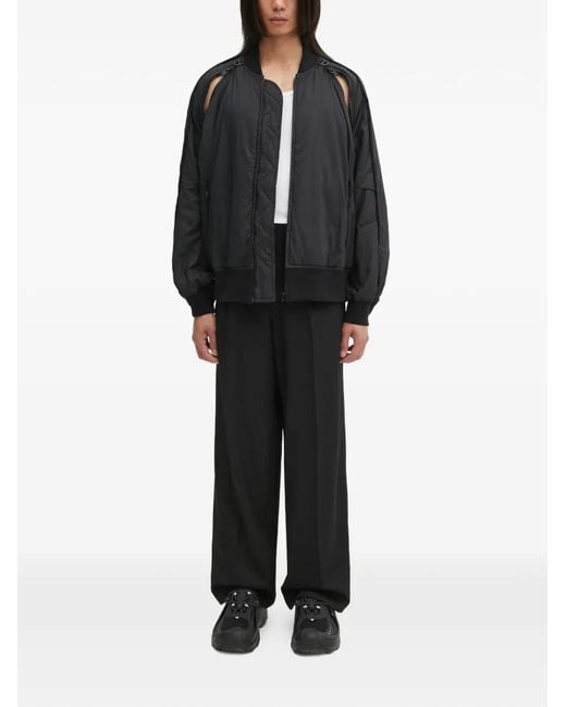 Undercover Gray Zip-Detail Bomber Jacket for men
