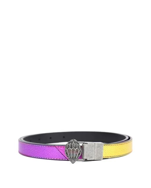 Kurt Geiger Black Eagle-Head Reversible Belt