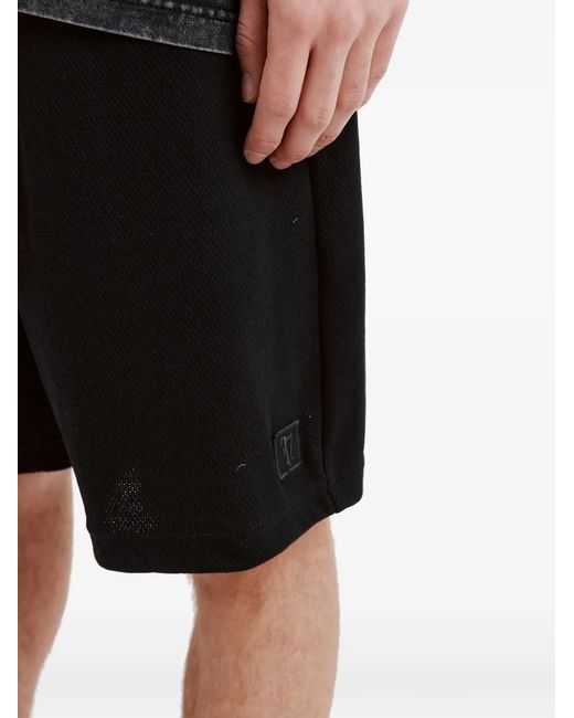 FIVE CM Black Short En Coton À Lien De Resserrage for men