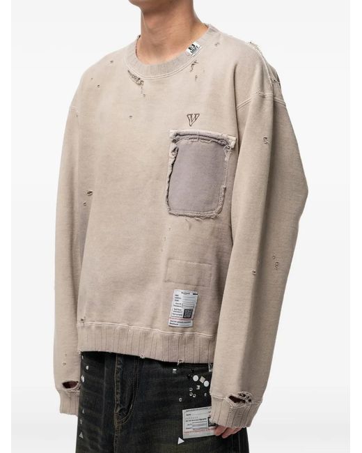 Maison Mihara Yasuhiro Natural Sun-Faded Sweatshirt for men