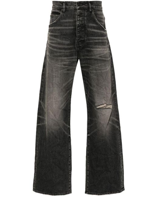 Jeans P018 a gamba ampia con vita media di Purple Brand in Blue da Uomo