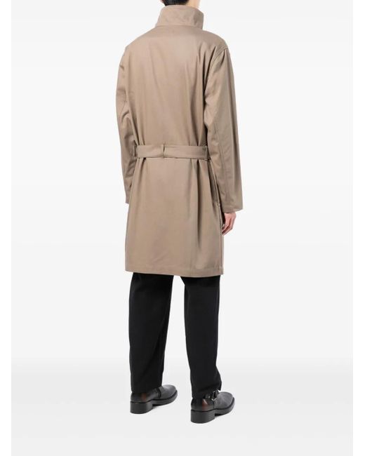 Honey Fucking Dijon Natural Graphic-Print Trench Coat
