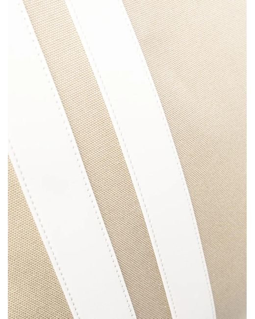 Lanvin White Ballade East West Tote Bag for men