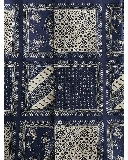 Kith Bandana-Print Shirt in Blue for Men | Lyst