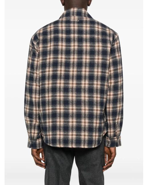 メンズ DUNST チェック シャツ Gray