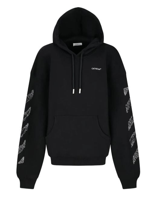 Off-White c/o Virgil Abloh Hoodie Met Print in het Black