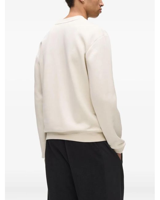 Karl Lagerfeld White Eclipse Logo Sweatshirt for men