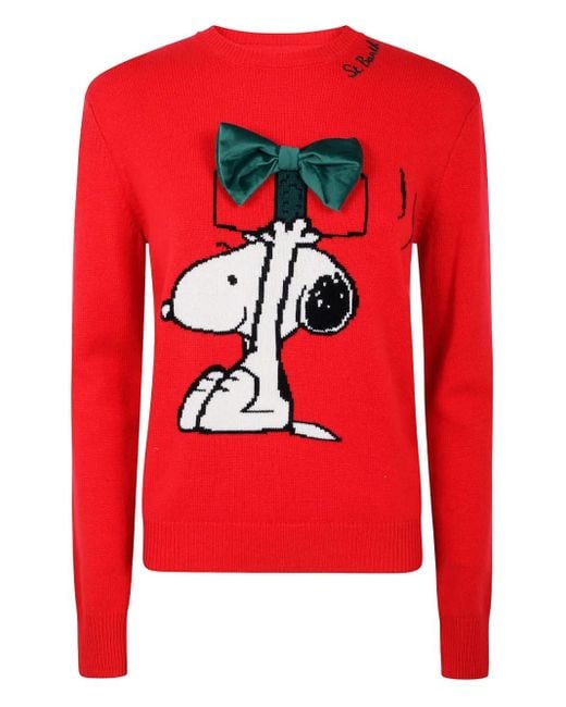 Jersey Con Parche De Lazo De X Peanuts Mc2 Saint Barth de color Red