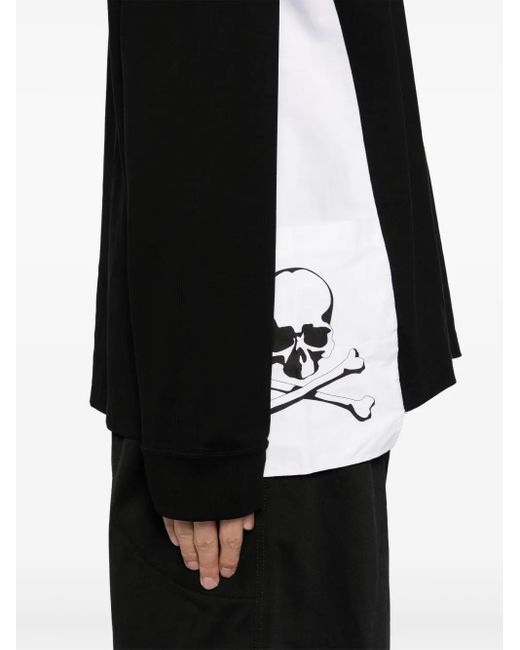 MASTERMIND WORLD Black Panelled T-Shirt for men