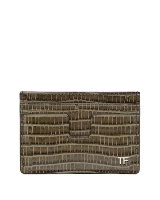 Tom Card Tom Ford Classic Card Holder in Brown for Men | Lyst UK