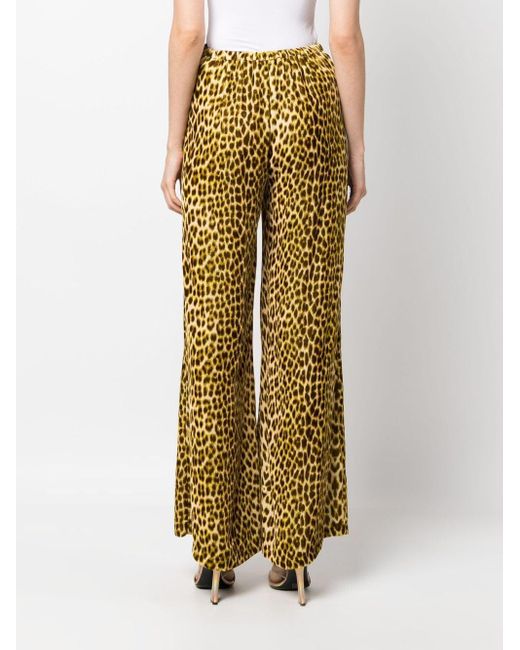 Forte Forte Metallic Leopard-print Velvet Trousers