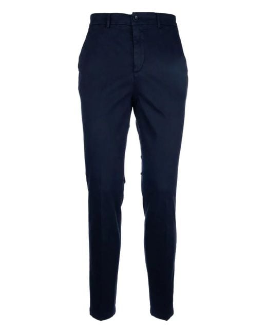 Cruna Blue Brera Chino Trousers for men