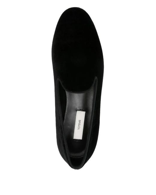 Totême  Black Pointed-Toe Loafers