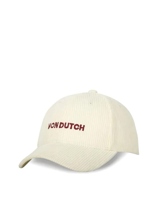 Von Dutch White Casquette À Logo Brodé for men