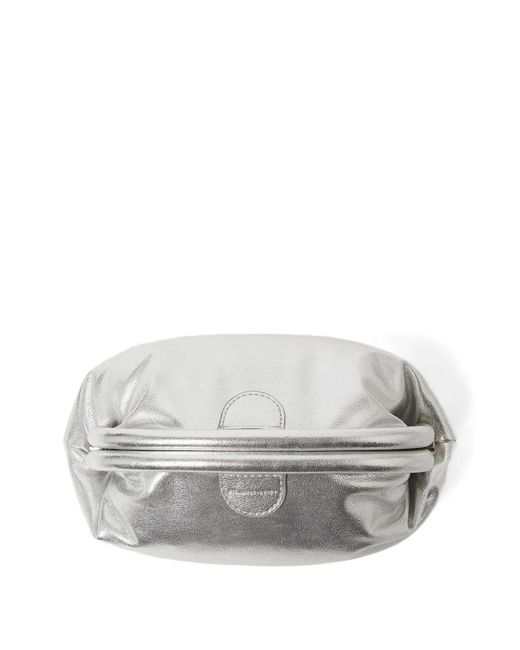 Stella McCartney White Chain-Strap Clutch Bag