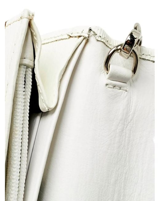 3.1 Phillip Lim White Logo-Plaque Chain Wallet