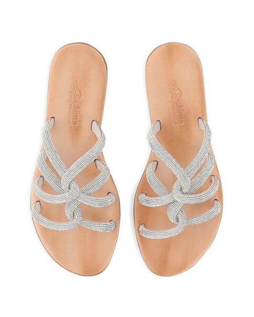 Kima Metallic Crystal-Embellished Sandals