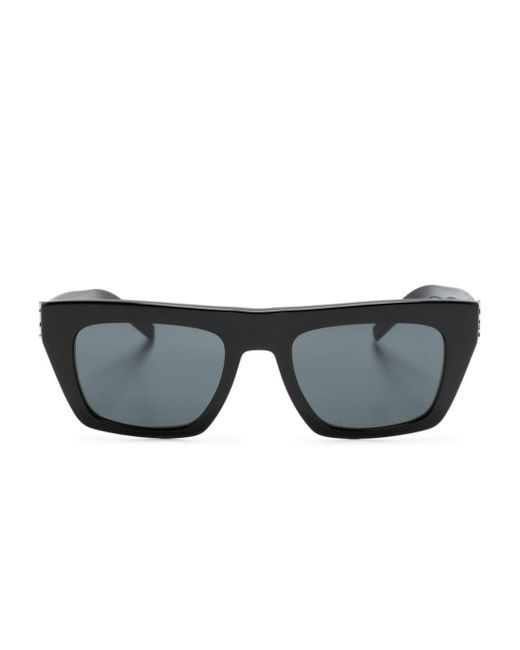 Saint Laurent Gray Slm 131 Rectangle-frame Sunglasses - Unisex - Acetate