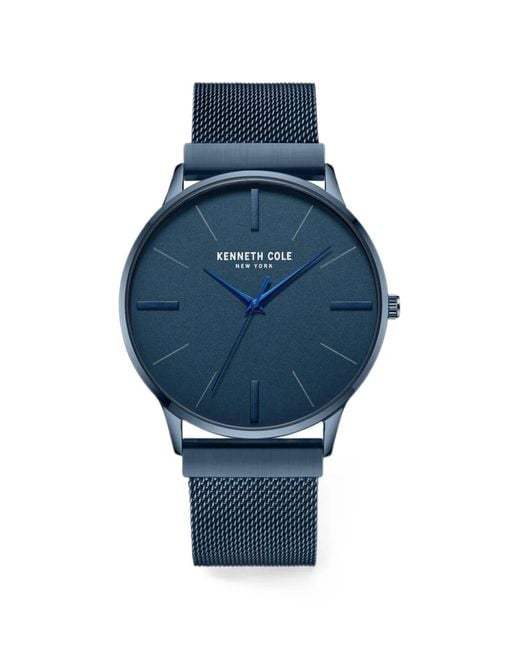 Kenneth Cole Blue Round-Face 42Mm Watch for men