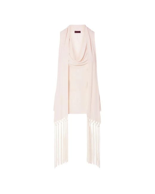 Liu Jo White Top With Scarf
