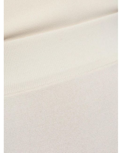 Entire studios White Ribbed Midi Skirt