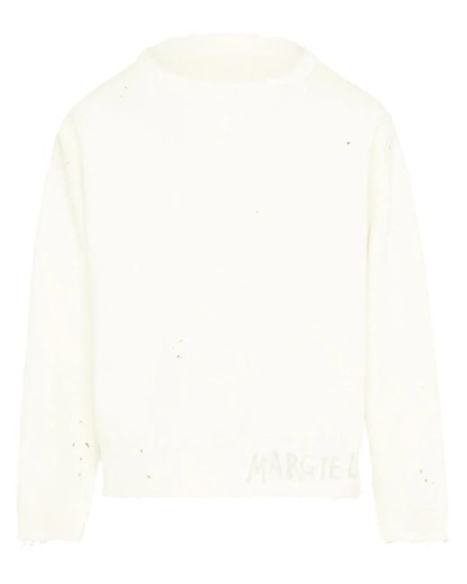 メンズ Maison Margiela Handwritten スウェットシャツ White
