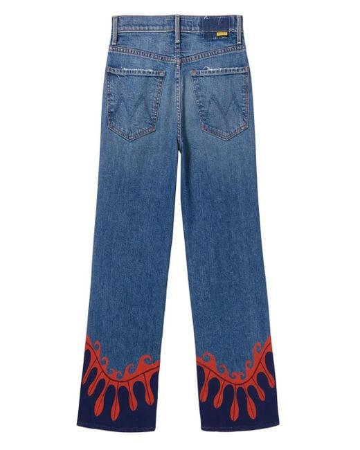 LaDoubleJ Blue X Mother The Tomcat Roller Jeans