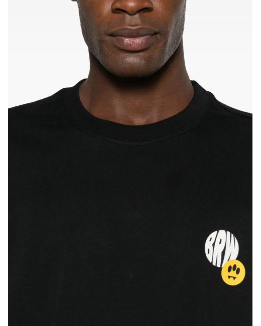 Barrow Black Graphic-Print T-Shirt