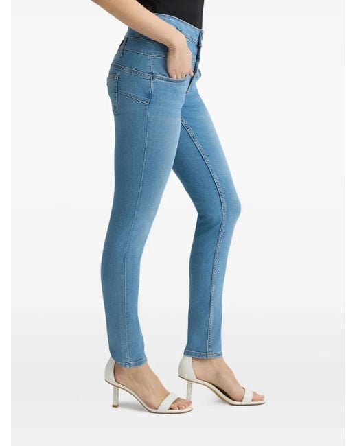 Liu Jo Blue High-Waist Skinny-Cut Jeans