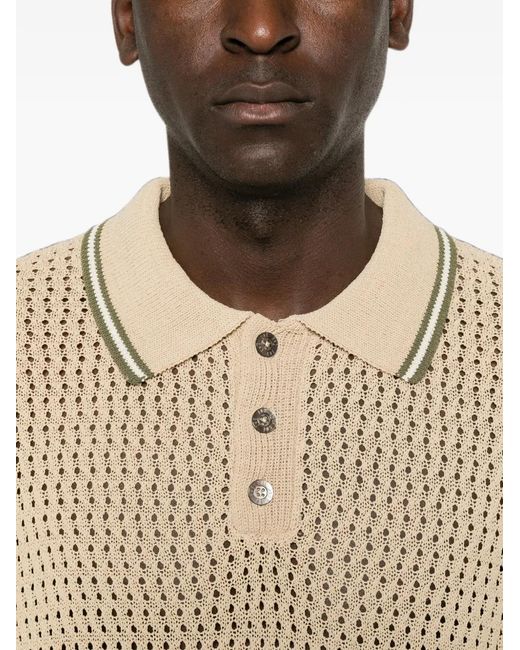 CHE Natural Bennett Knitted Polo Shirt for men
